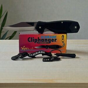 Brand New Schrade Cliphanger Viper CH8FE Pocket Knife - Made in USA - NOS - NIB
